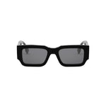 01A - Acetate Shiny Black with Grey Normal lenses