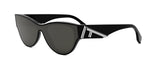 Fendi FE40135I 01A Cat Eye Sunglasses