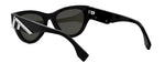 Fendi FE40135I 01A Cat Eye Sunglasses