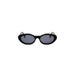 01A - Acetate Shiny Black with Blue Normal lenses