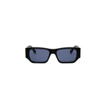 01V - Acetate Shiny Black with Blue Normal lenses