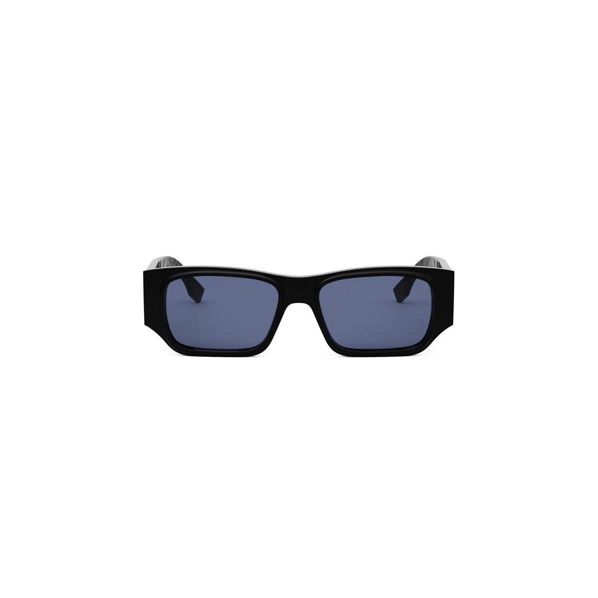 01V - Acetate Shiny Black with Blue Normal lenses
