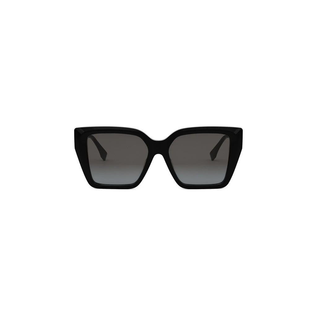01B - Acetate Shiny Black with Grey Gradient lenses