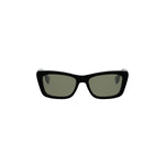 01N - Acetate Shiny Black with Green Normal lenses