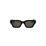 01E - Acetate Shiny Black with Brown Normal lenses