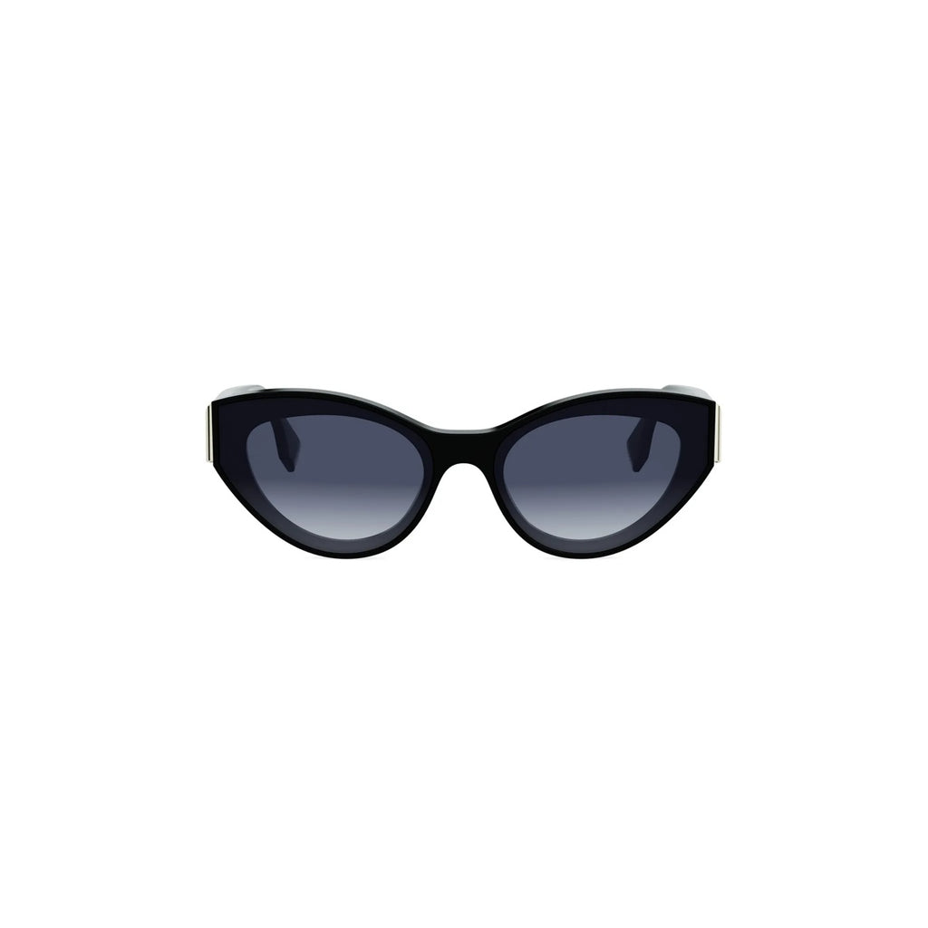 01W - Acetate Shiny Black with Blue Gradient lenses