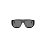 01A - Acetate Shiny Black with Grey Normal lenses