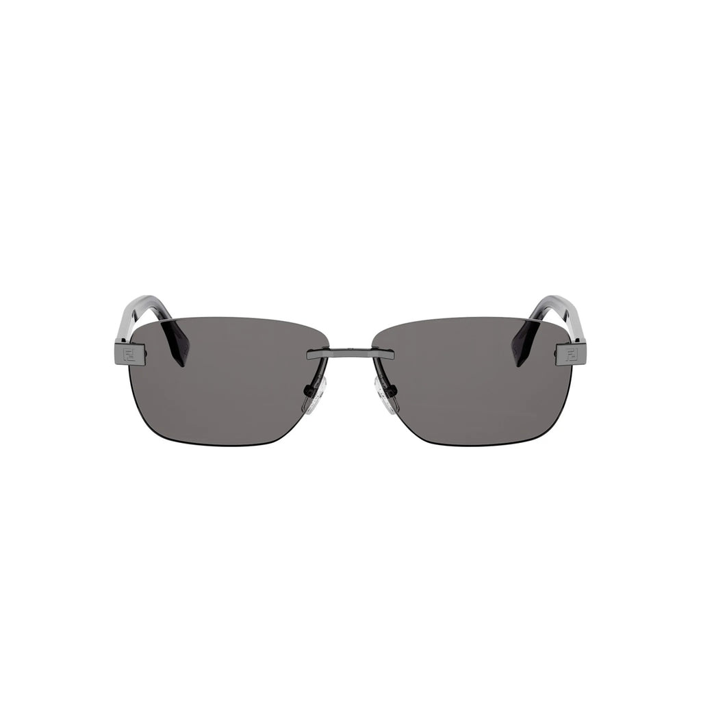 14A - Metal Shiny Silver with Grey Normal lenses