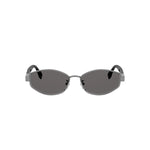 14A - Metal Shiny Silver with Grey Normal lenses