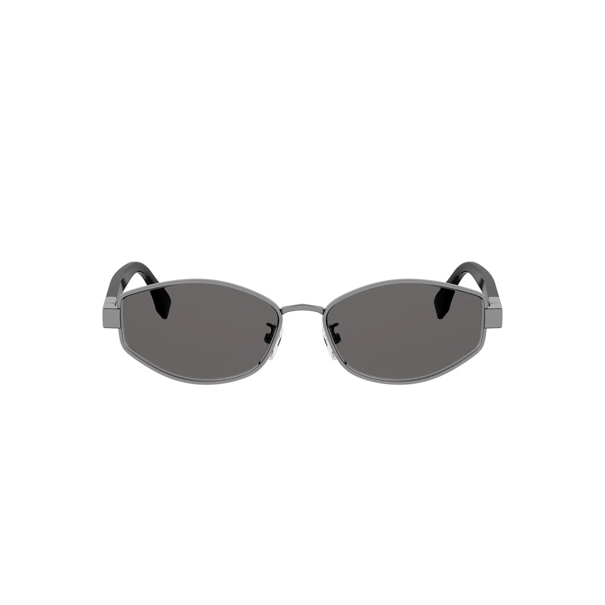 14A - Metal Shiny Silver with Grey Normal lenses