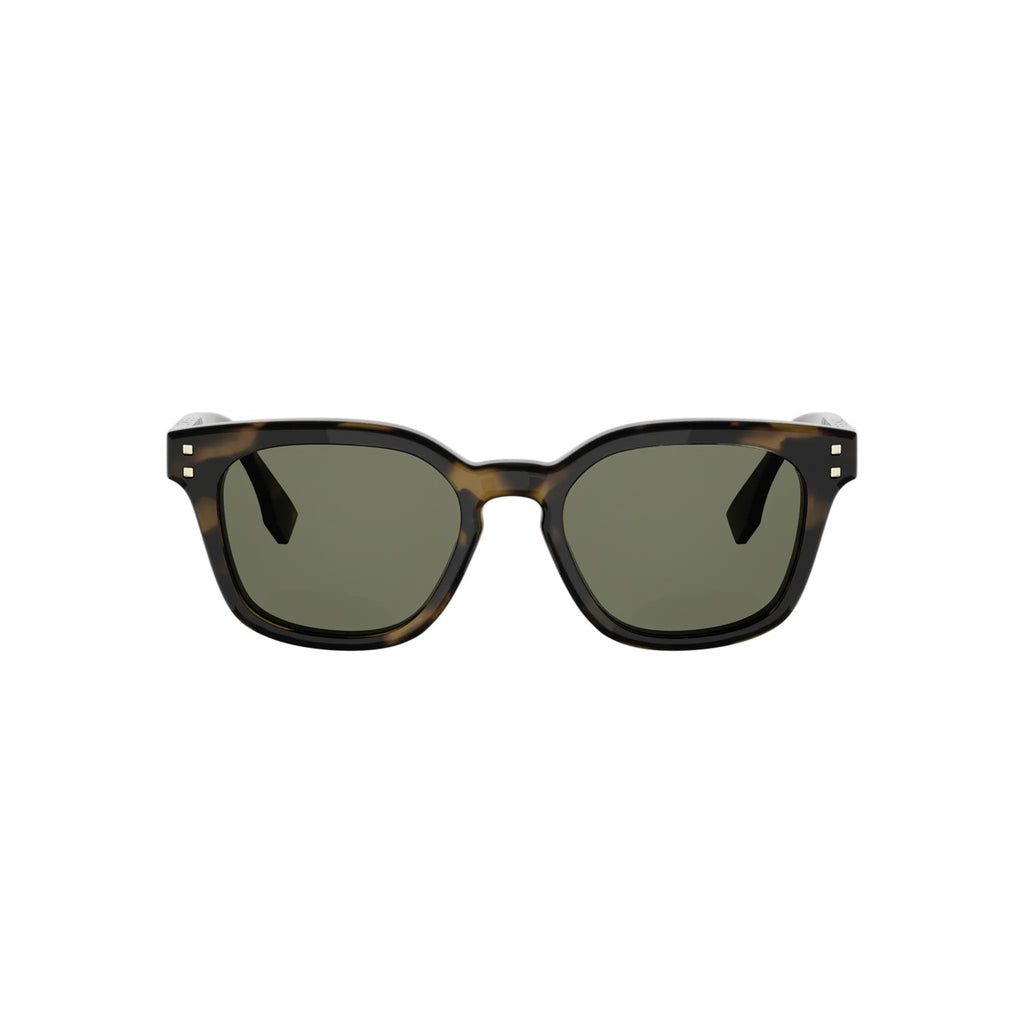 55N - Acetate Shiny Havana with Green Normal lenses