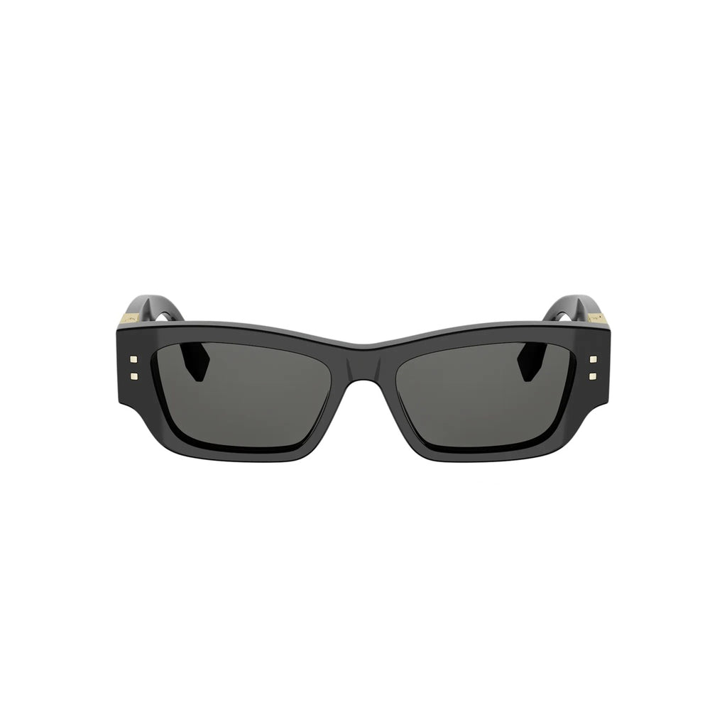 01A - Acetate Shiny Black with Grey Normal lenses