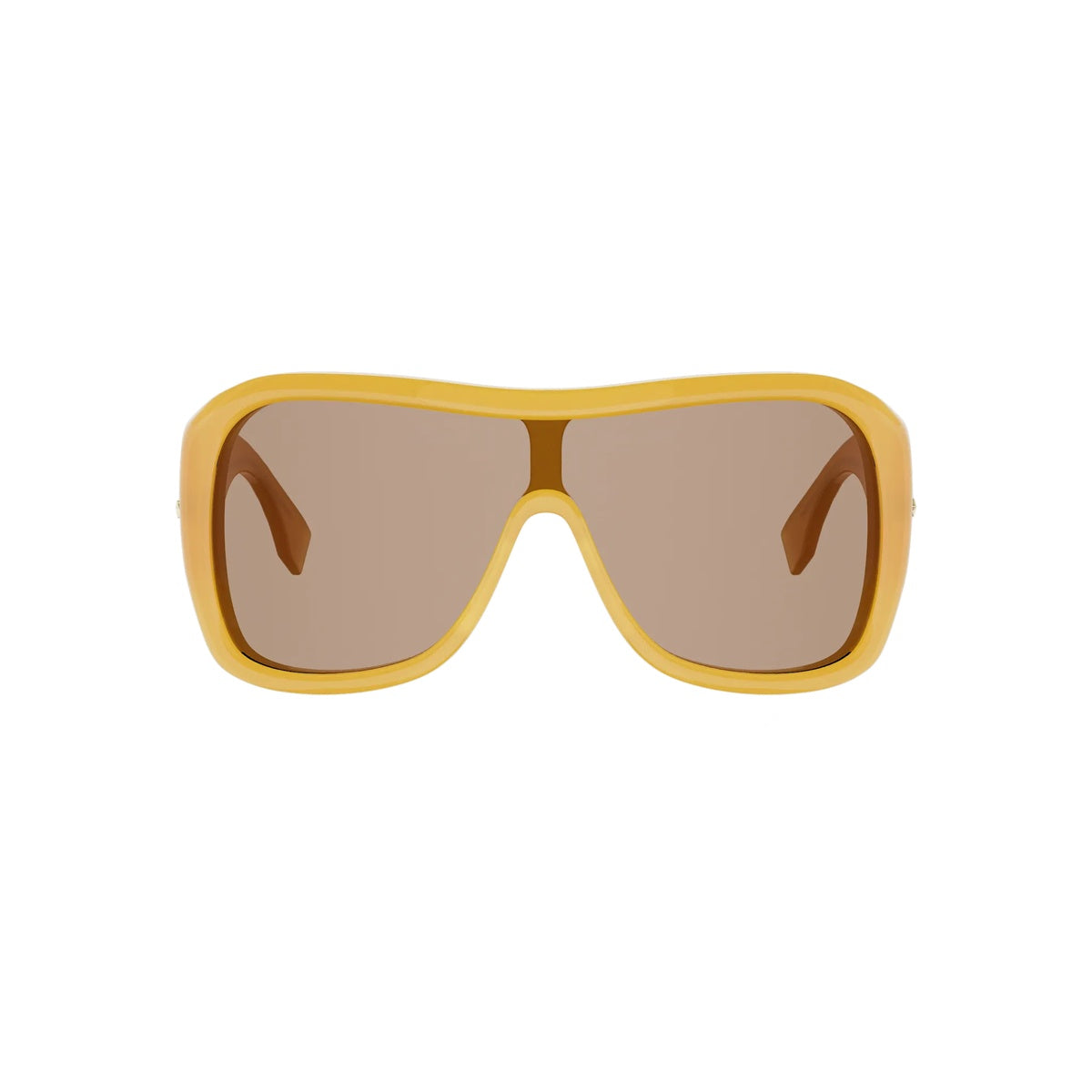 39E - Acetate Shiny Yellow with Brown Normal lenses