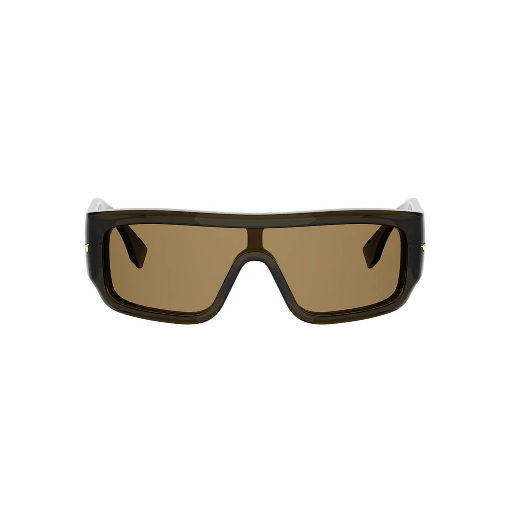 96J - Acetate Shiny Green with Brown Normal lenses