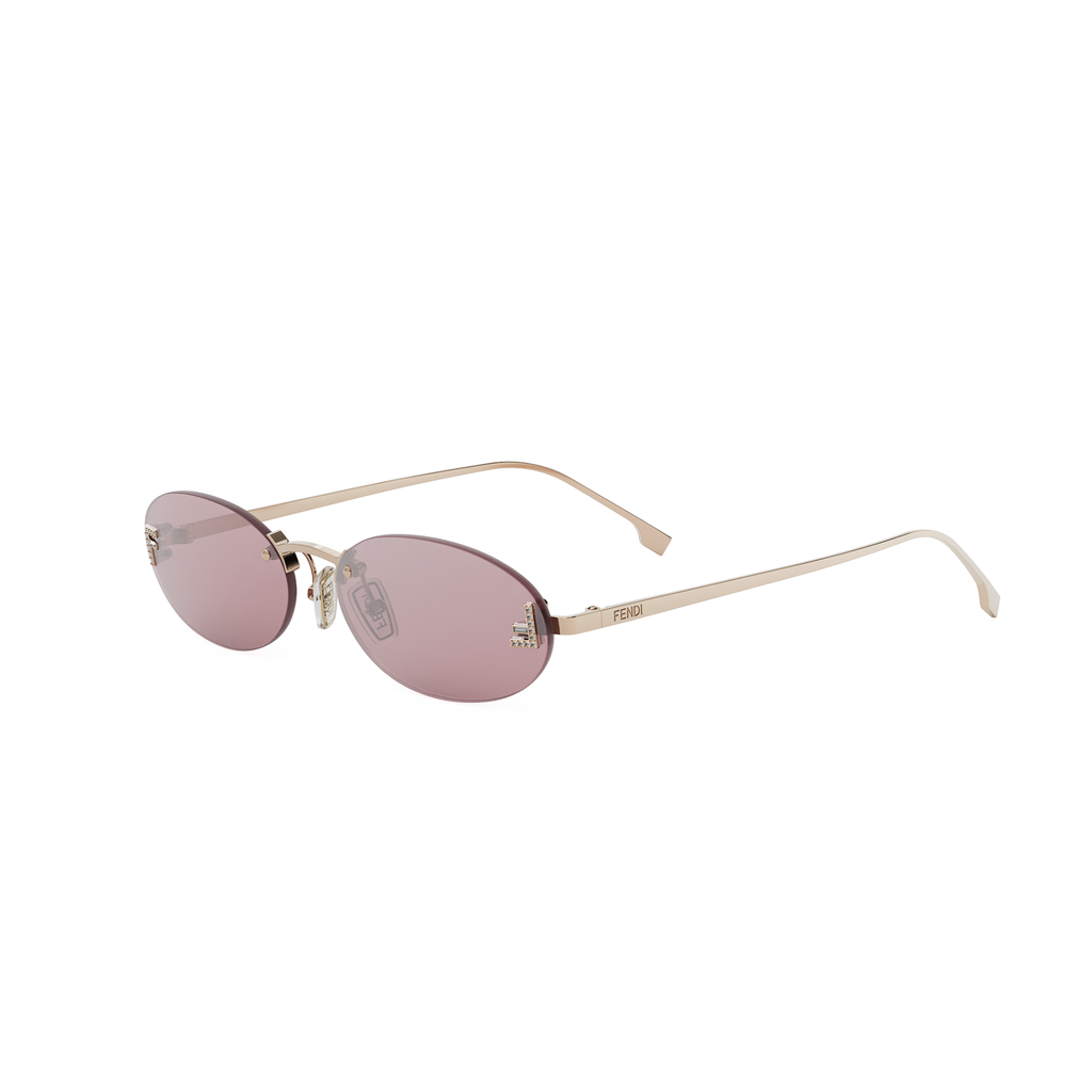 FENDI FE 4075 US 28Z Oval Sunglasses