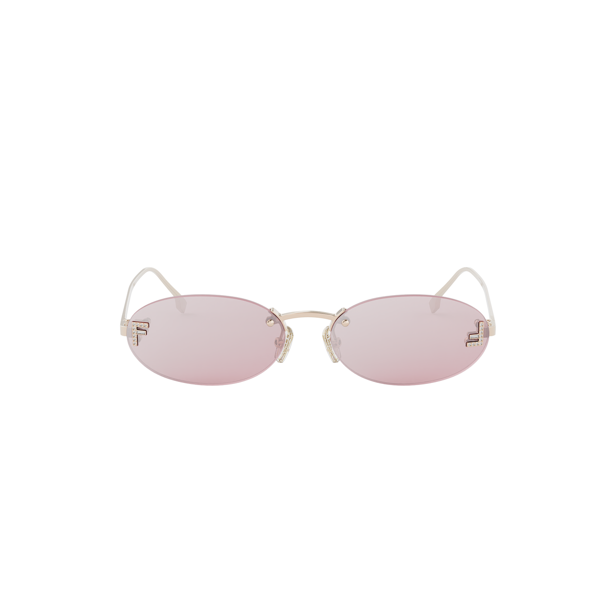 FENDI FE 4075 US 28Z Oval Sunglasses