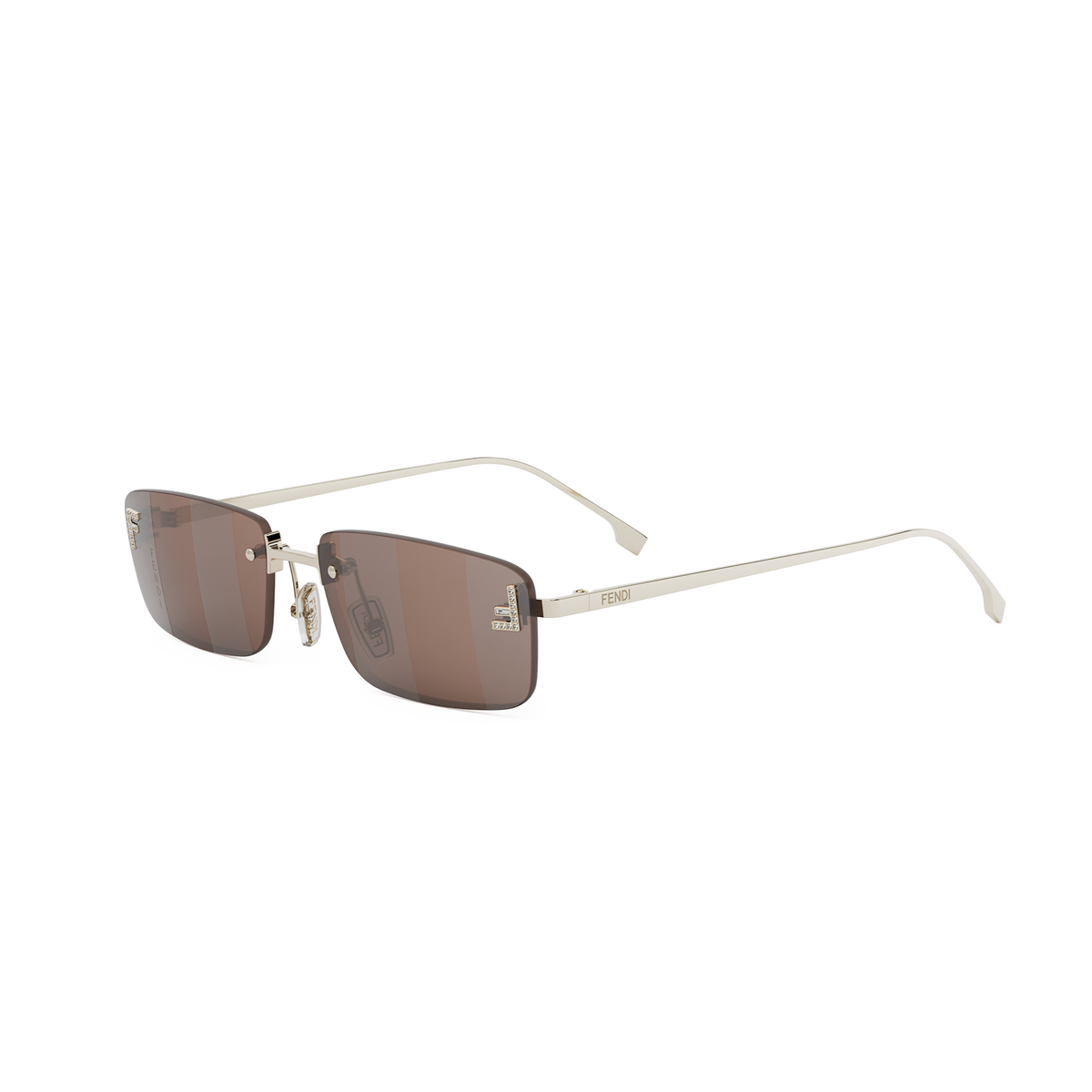 FENDI FE 4172 US 32G Rectangular Sunglasses