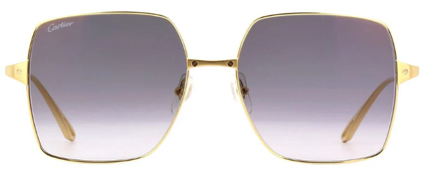 Cartier CT0297S 001 Oversized Square Sunglasses