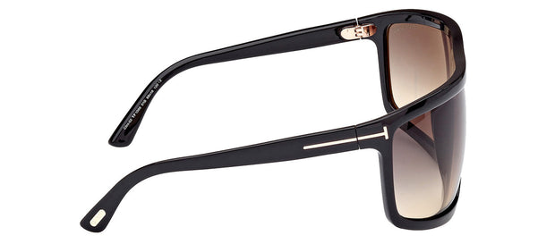Tom Ford CLINT-02 M FT1066 01B Wrap Sunglasses