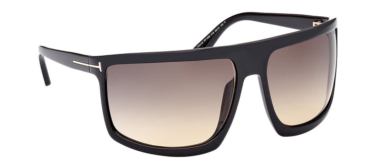 Tom Ford CLINT-02 M FT1066 01B Wrap Sunglasses