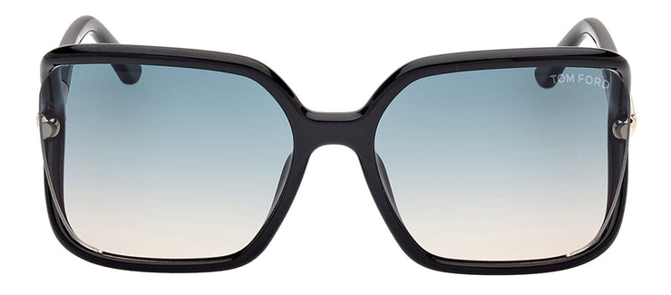 Tom Ford SOLANGE-02 W FT1089 01P Oversized Square Sunglasses