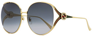 GUCCI GG0225S 001 Oval Sunglasses