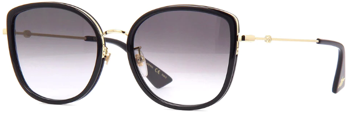 GUCCI GG0606SK 001 Cat-Eye Sunglasses