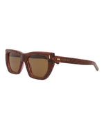 Gucci GG1520S W Pink Pink Brown Cat Eye Sunglasses