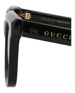 Gucci GG1523S M Black Black Grey Square/Rectangle Sunglasses