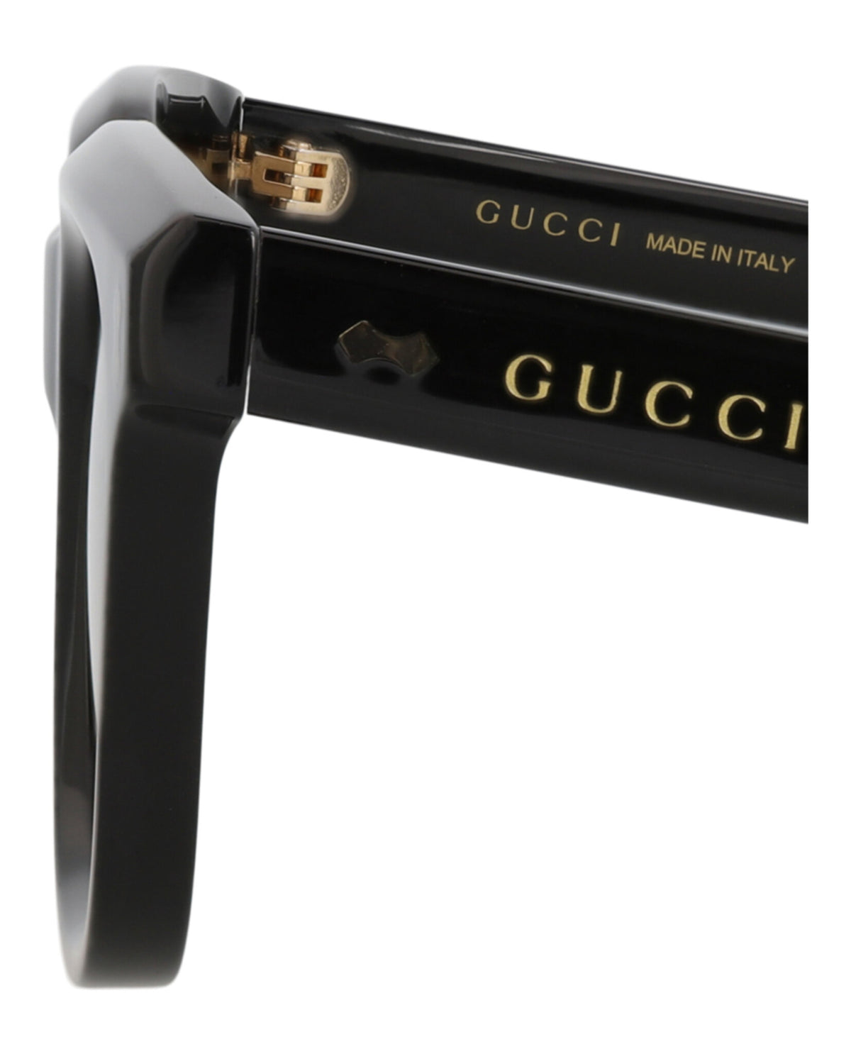 Gucci GG1523S M Black Black Grey Square/Rectangle Sunglasses