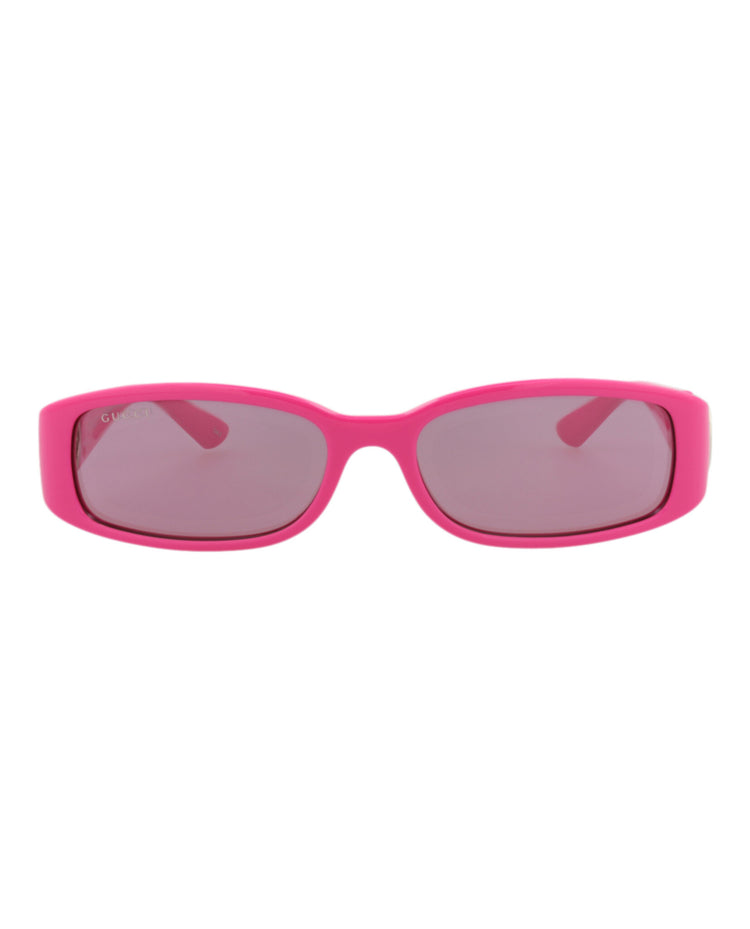Gucci GG1661S W Fuchsia Fuchsia Pink Square/Rectangle Sunglasses