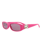Gucci GG1661S W Fuchsia Fuchsia Pink Square/Rectangle Sunglasses