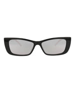 Gucci GG1681S W Black Black Silver Cat Eye Sunglasses