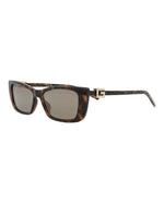 Gucci GG1681S W Havana Havana Grey Cat Eye Sunglasses