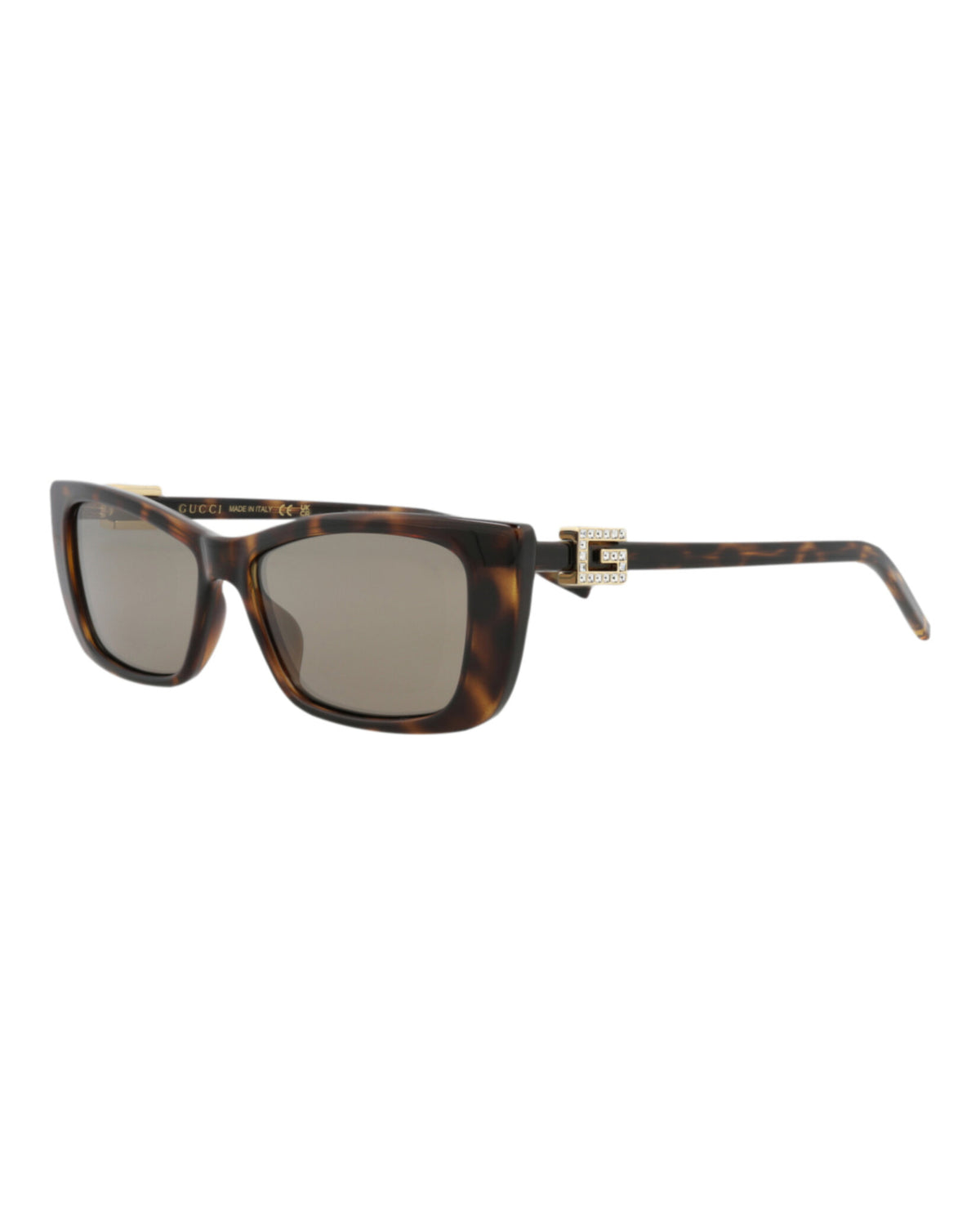 Gucci GG1681S W Havana Havana Grey Cat Eye Sunglasses