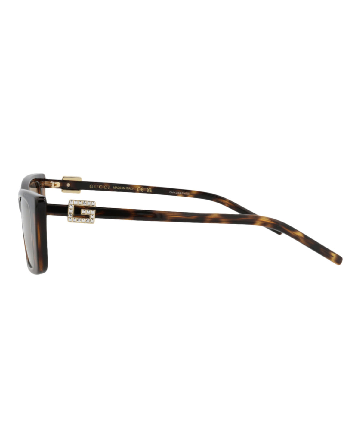 Gucci GG1681S W Havana Havana Grey Cat Eye Sunglasses