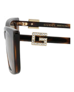 Gucci GG1681S W Havana Havana Grey Cat Eye Sunglasses