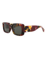 Gucci GG1906S W Burgundy Burgundy Grey Square/Rectangle Sunglasses