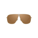 30G - Metal Shiny Yellow with Brown Mirror lenses