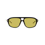 01J - Acetate Shiny Black with Yellow Normal lenses