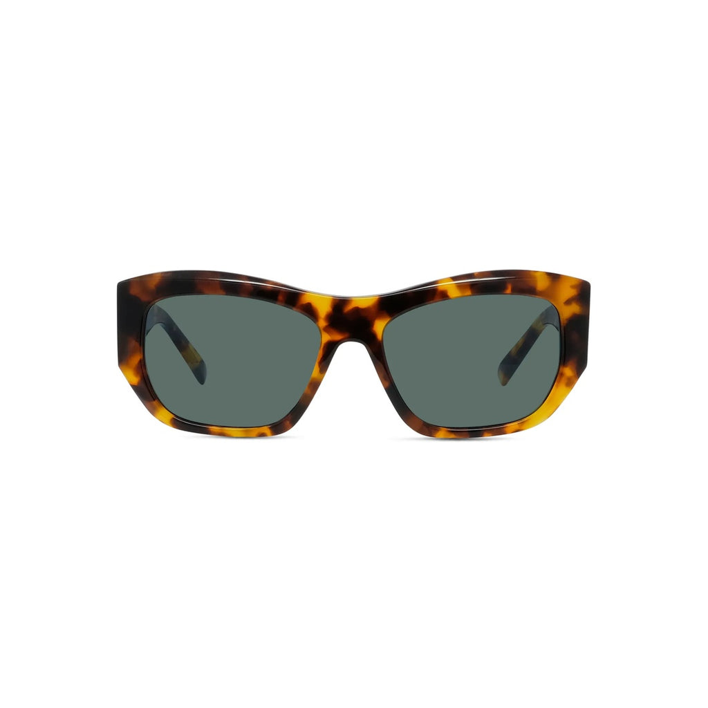 55N - Acetate Shiny Havana with Green Normal lenses