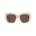 25E - Acetate Shiny White with Brown Normal lenses