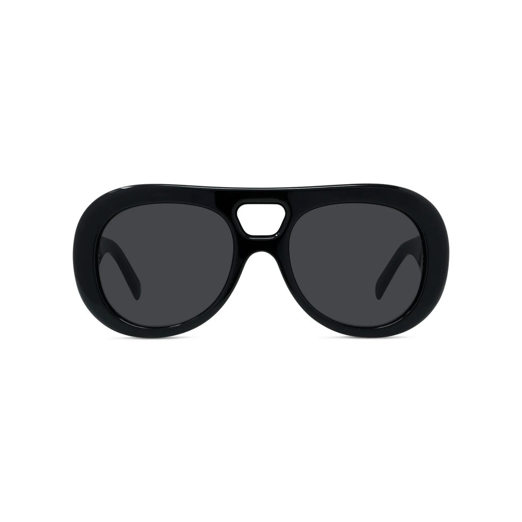 01A - Acetate Shiny Black with Black Normal lenses