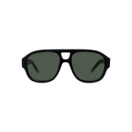 01N - Acetate Shiny Black with Green Normal lenses