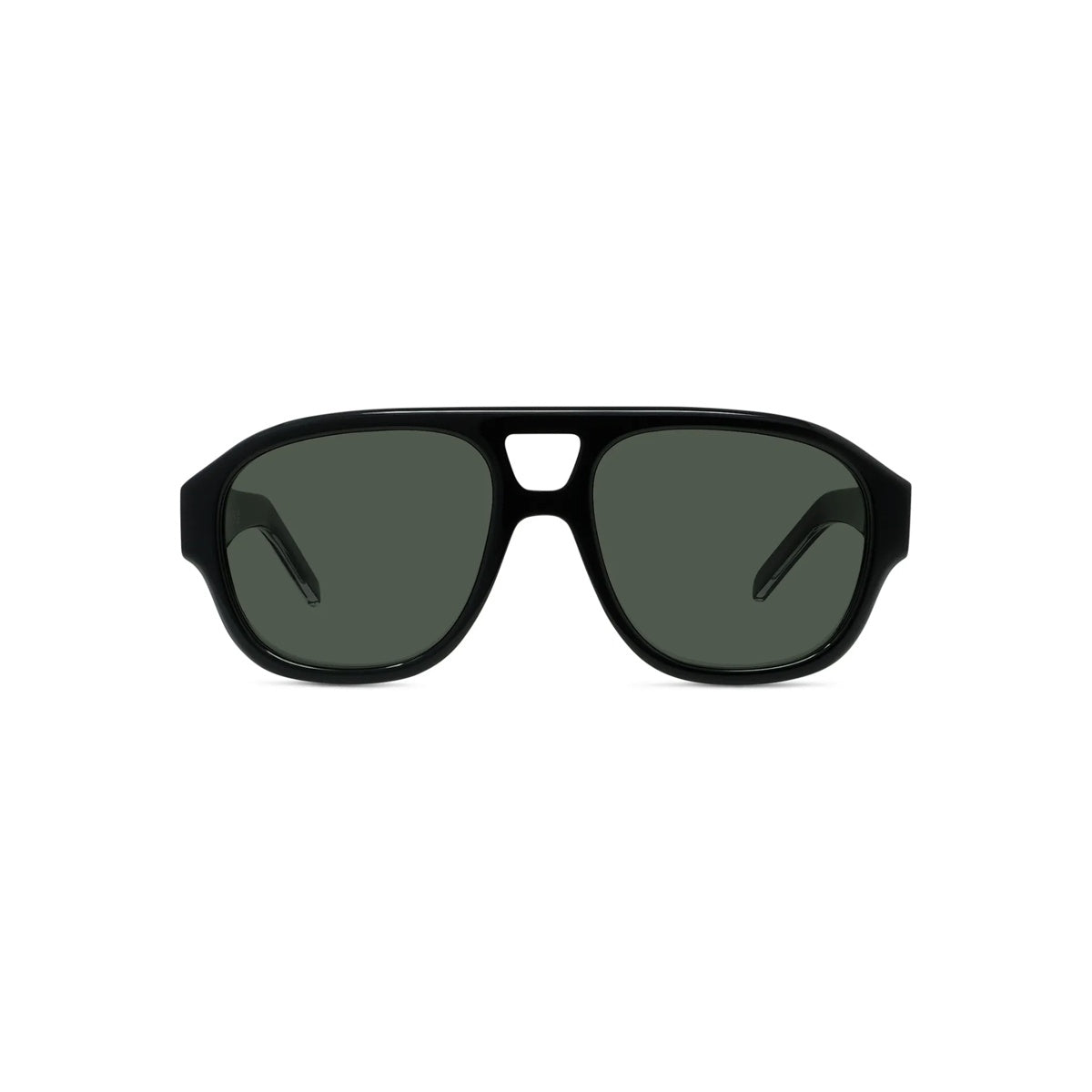 01N - Acetate Shiny Black with Green Normal lenses