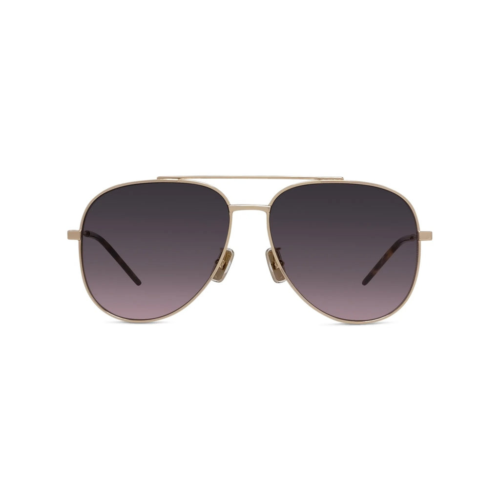 32T - Metal Shiny Gold with Brown Gradient lenses