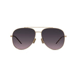 32T - Metal Shiny Gold with Brown Gradient lenses
