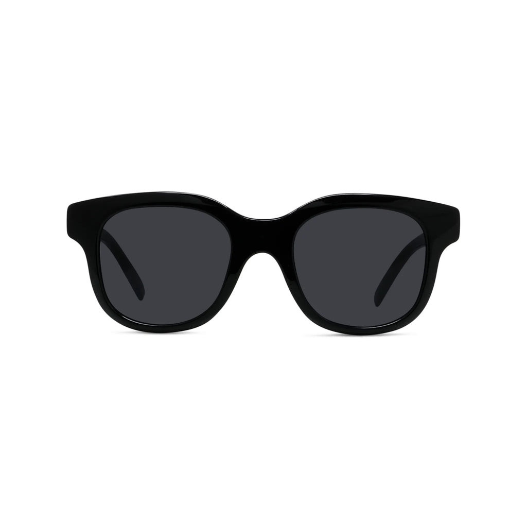 01A - Acetate Shiny Black with Black Normal lenses