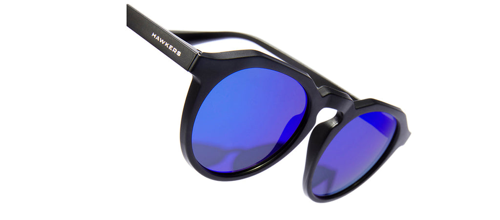 Hawkers WARWICK HWRA21BLTP BLTP Round Polarized Sunglasses