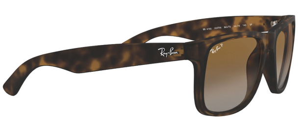 Ray-Ban RB4165 865/T5 Justin Polarized Wayfarer Sunglasses